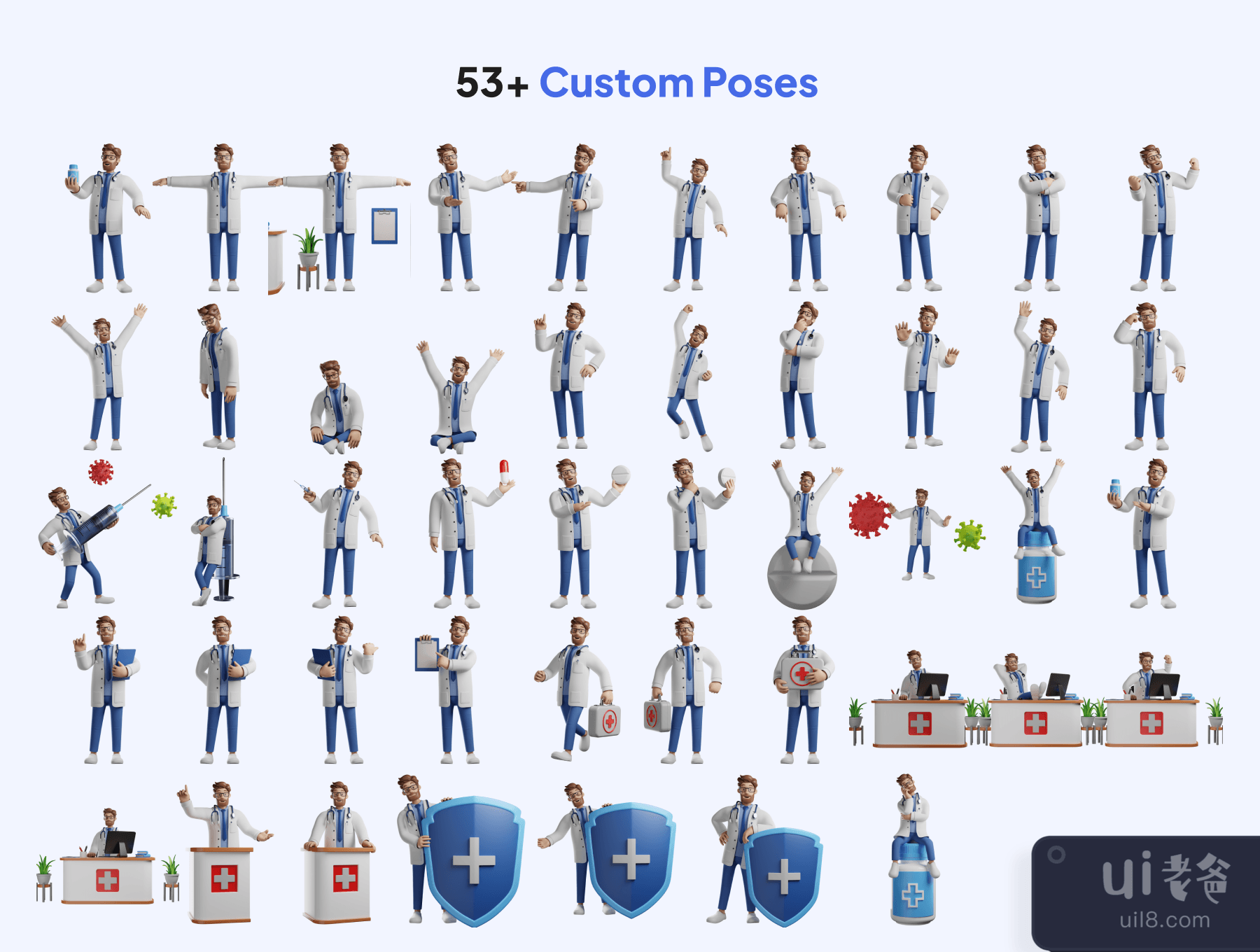 3D人物博士装置模型 (3D Character Doctor Installment Figma)插图2