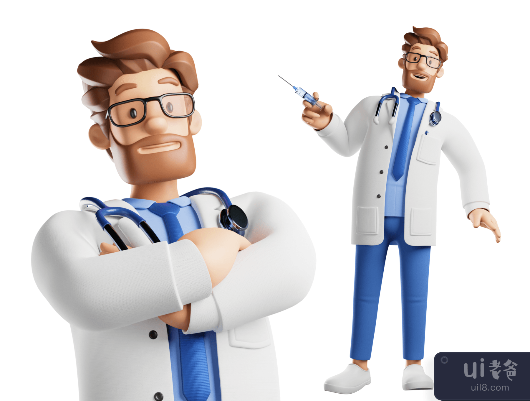 3D人物博士装置模型 (3D Character Doctor Installment Figma)插图4