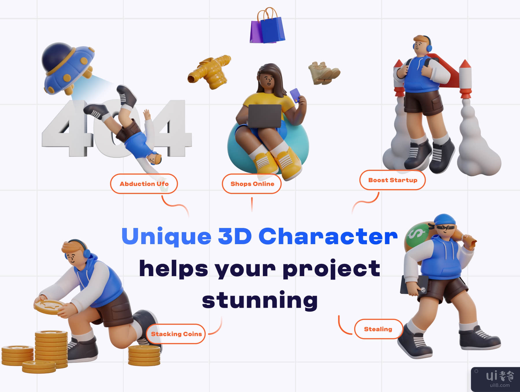 丸 3D 角色 (Maru 3D Characters)插图3