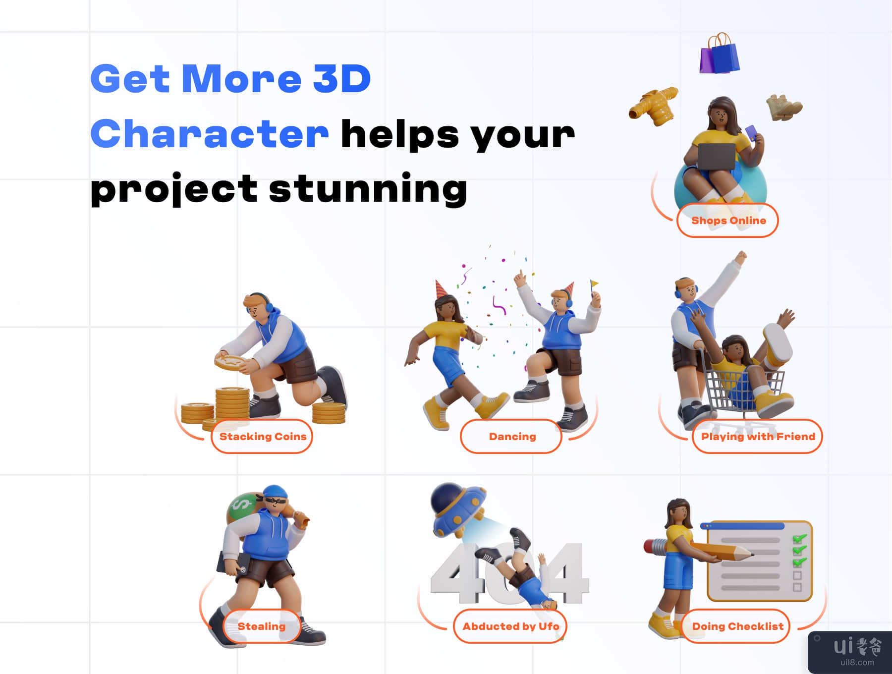丸 3D 角色 (Maru 3D Characters)插图4