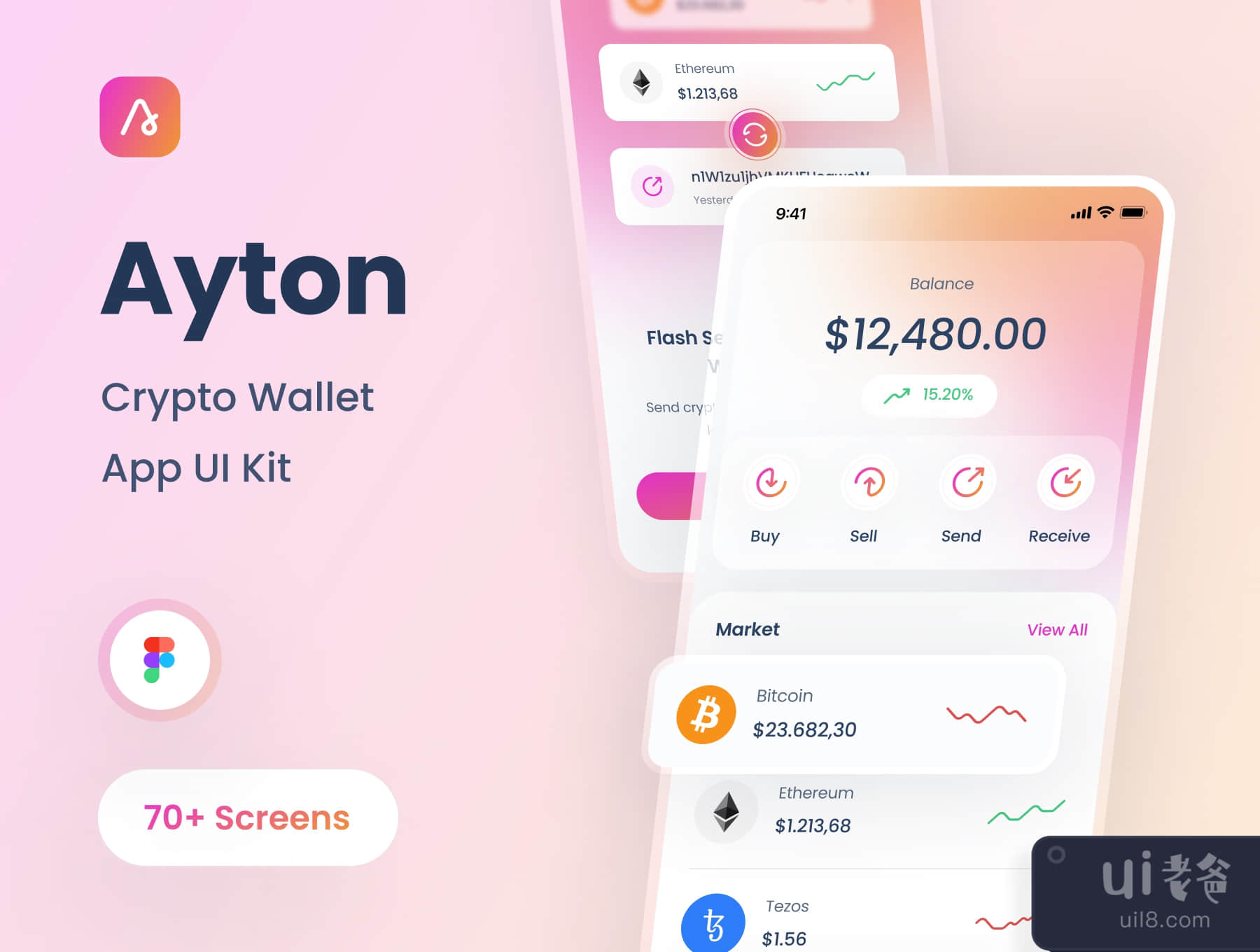 Ayton - Crypto Wallet App UI Kit (Ayton - Crypto Wallet App UI Kit)插图3