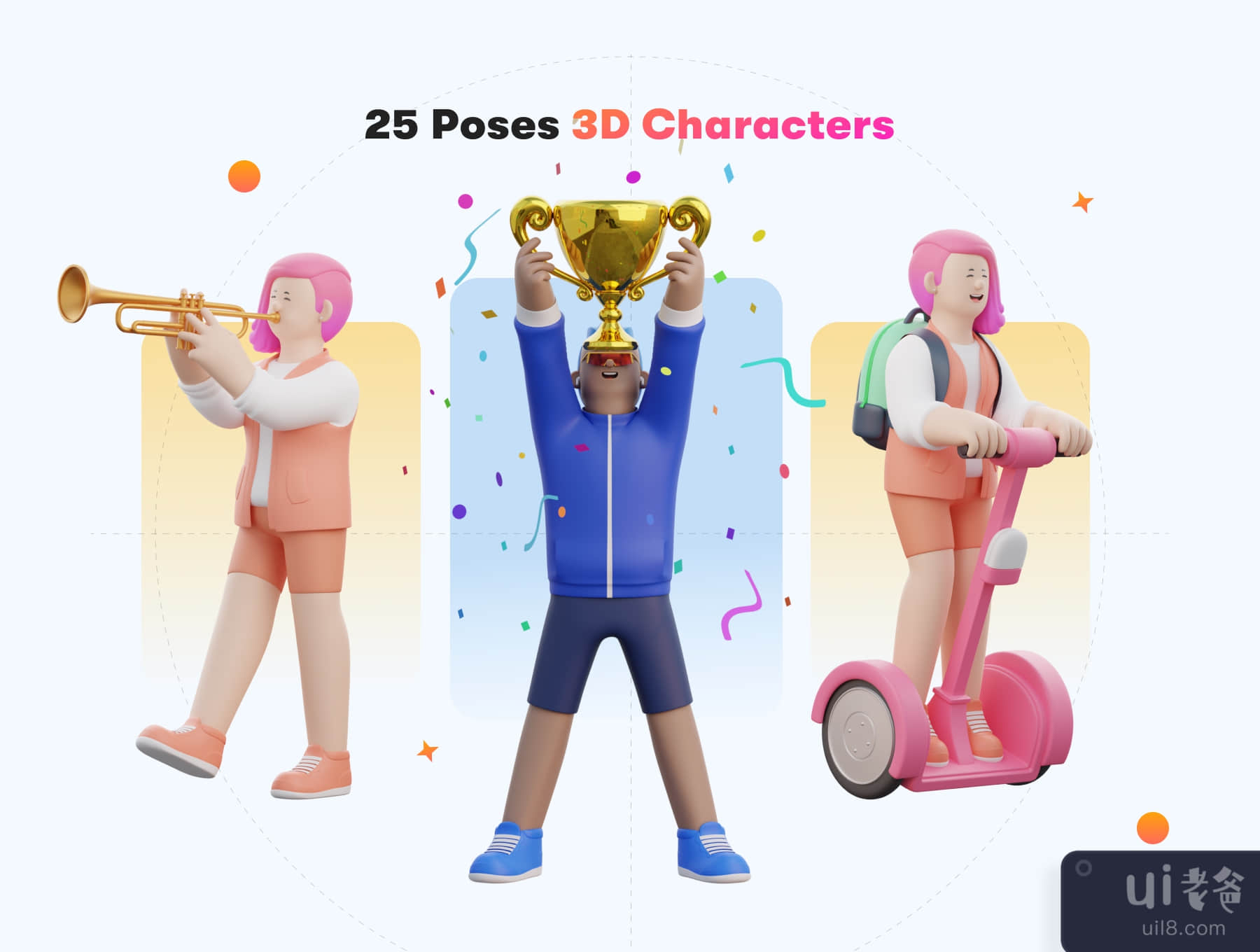Aisha - 假日3D字符包 (Aisha - Holiday 3D Character Pack)插图2