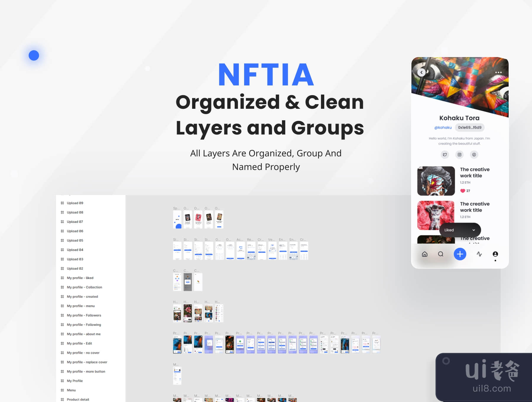 NFTIA - NFT应用UI工具包 (NFTIA - NFT App UI Kit)插图