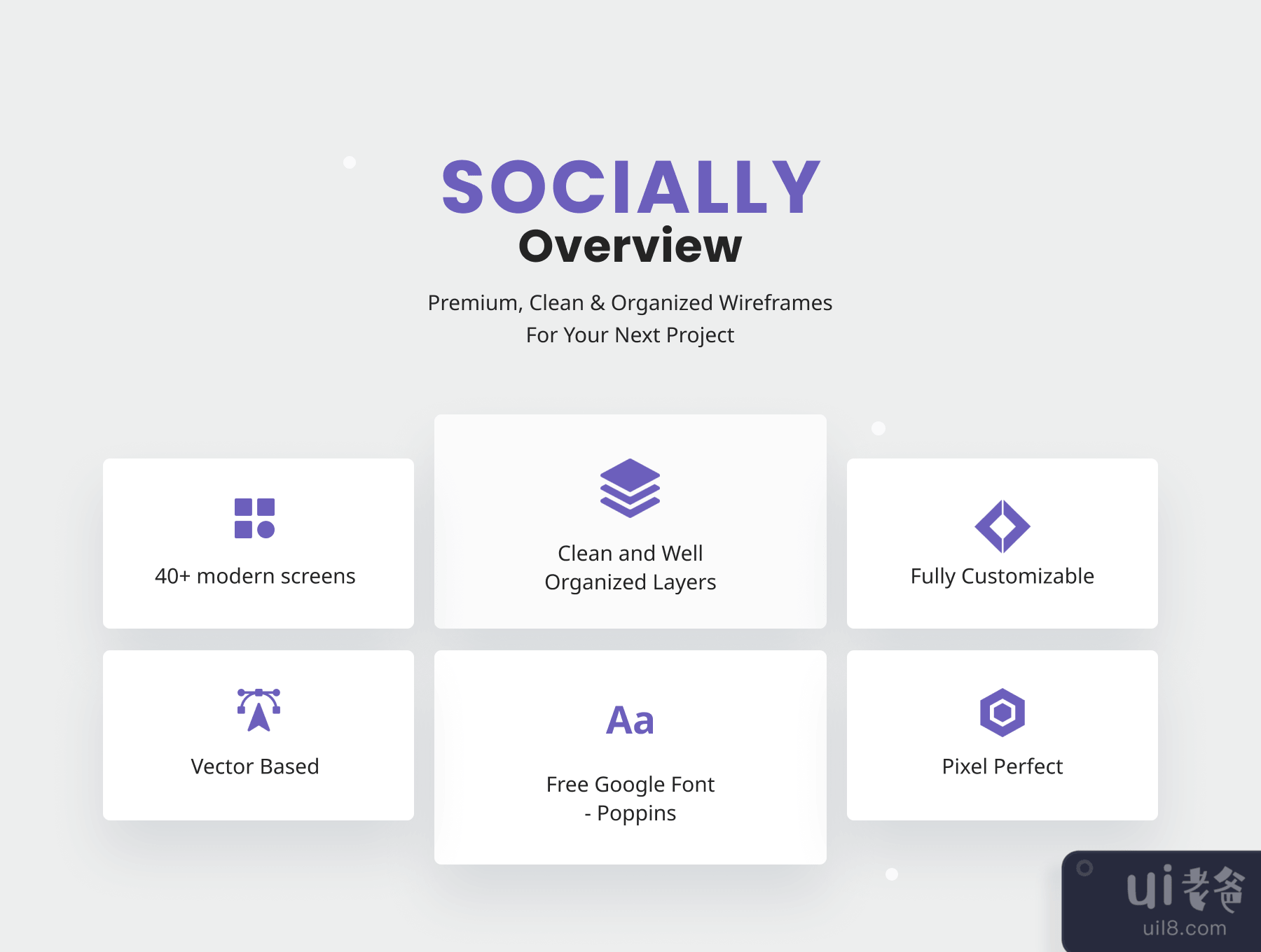 Socially - 社会媒体应用程序UI KIT (Socially - Social Media App UI KIT)插图2