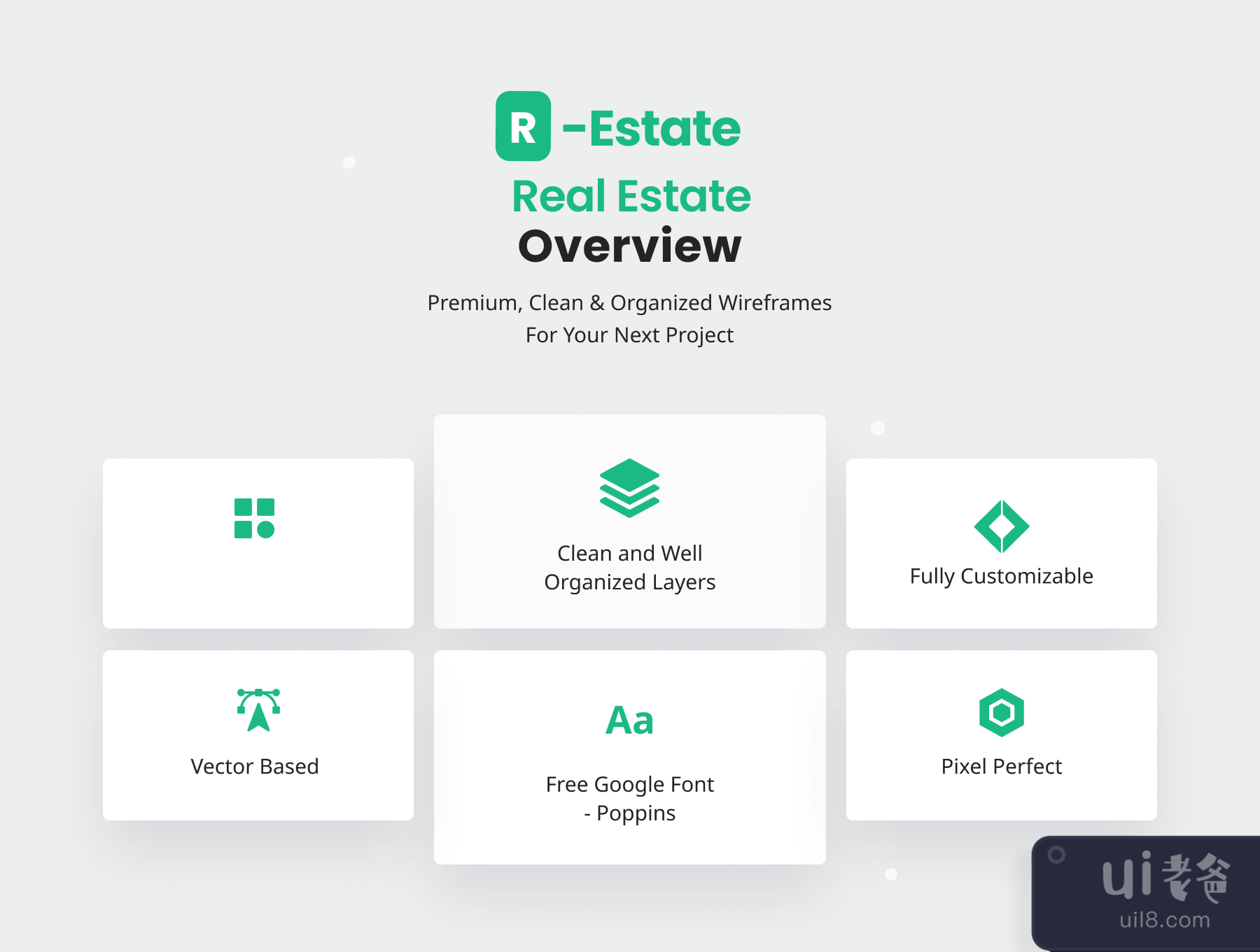 R-Estate-房地产应用UI KIT (R-Estate- Real Estate App UI KIT)插图3