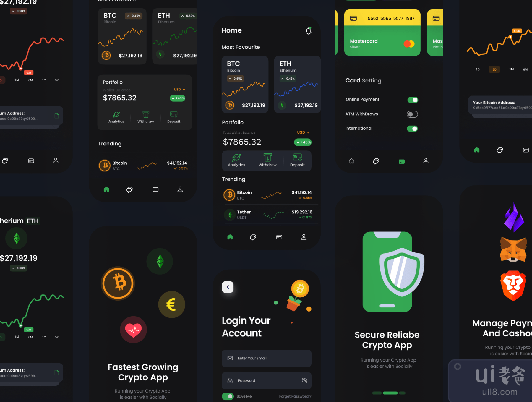 DotCoin - Crypto Wallet App UI Kit (DotCoin - Crypto Wallet App UI Kit)插图1