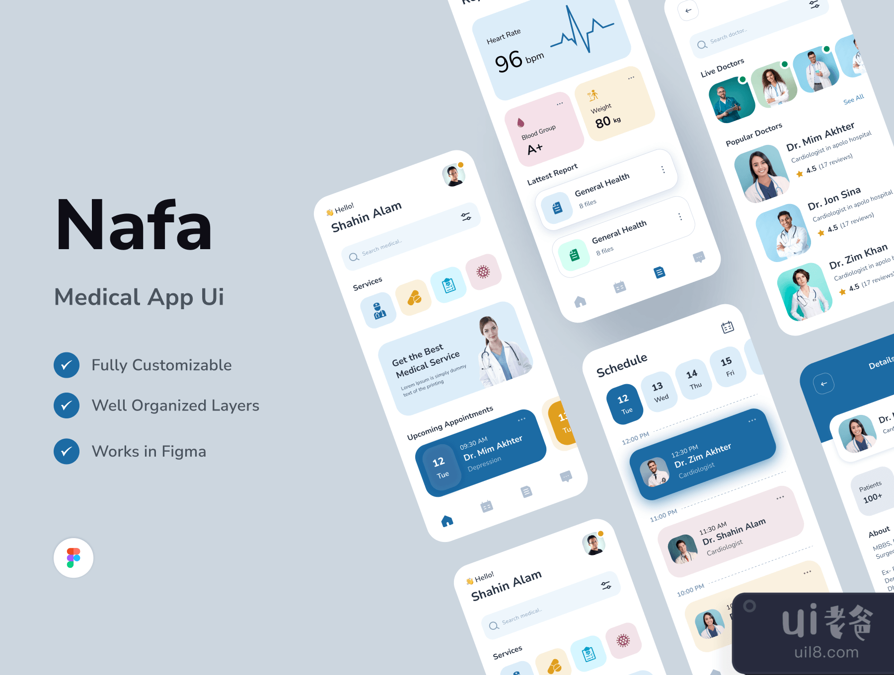 Nafa - 医疗应用设计 (Nafa - Medical App Design)插图3