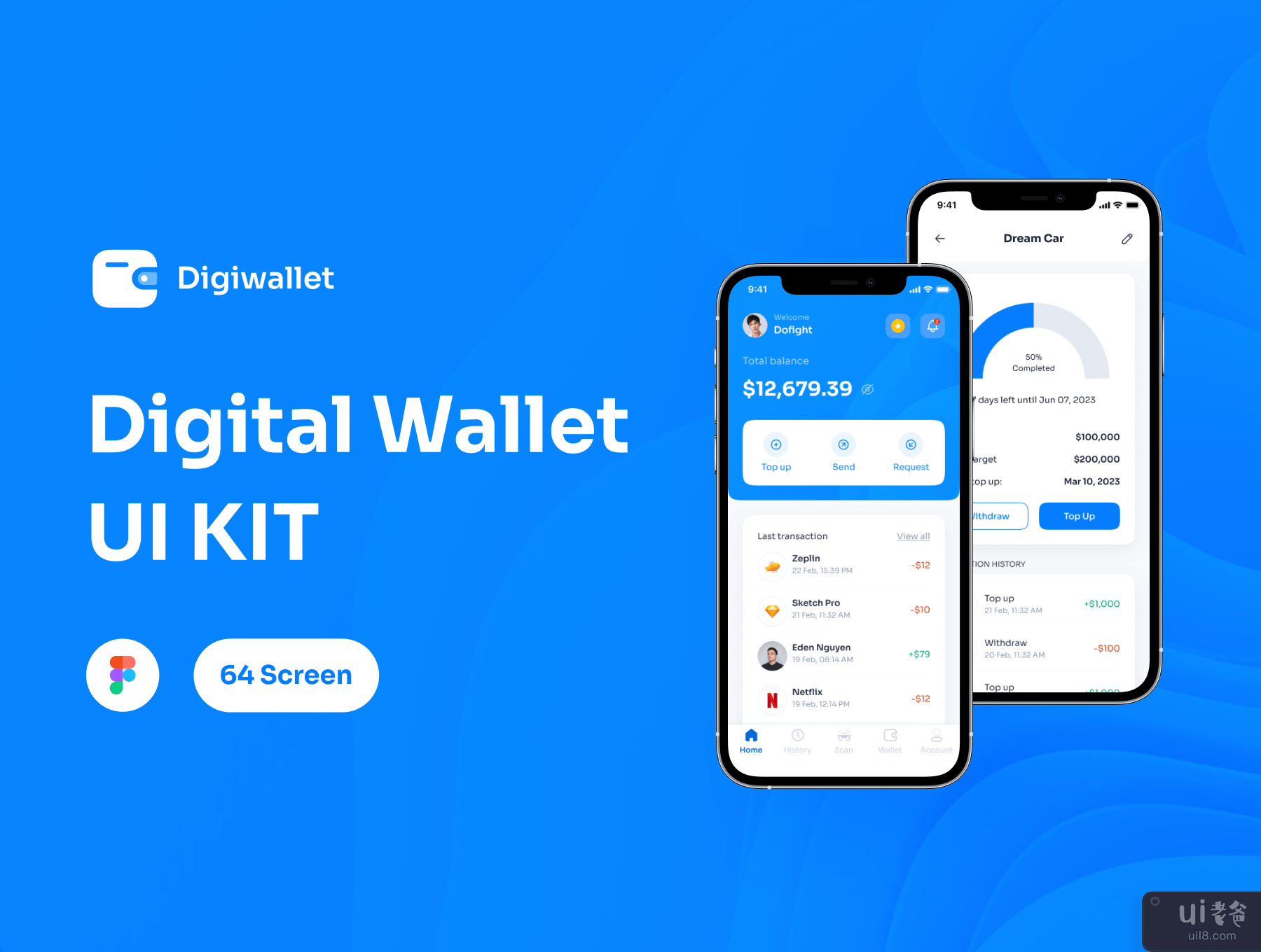 数字钱包应用程序用户界面工具包 (Digital Wallet App UI KIT)插图5