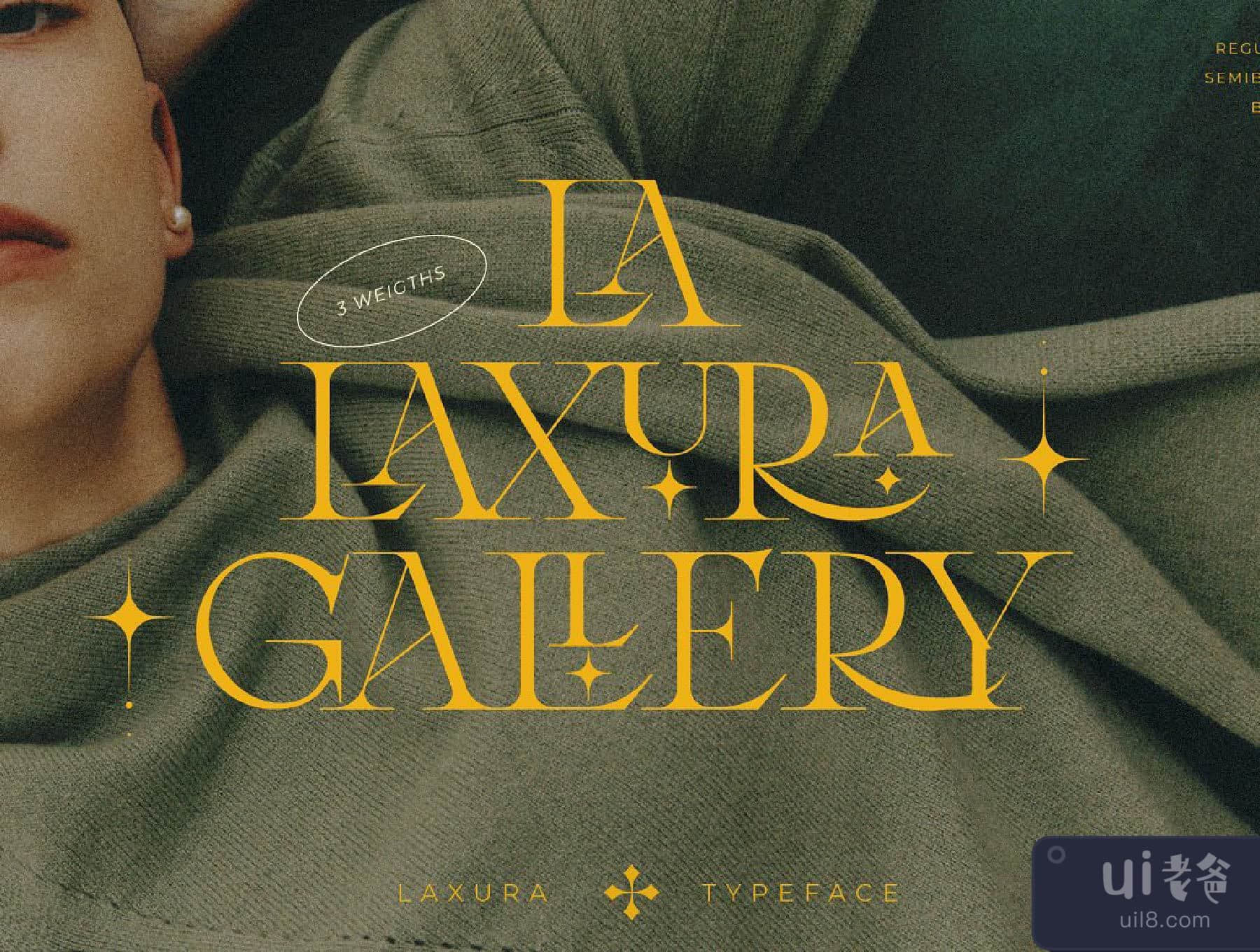 Laxura - 雄伟的字体 (Laxura - Majestic Typeface)插图11