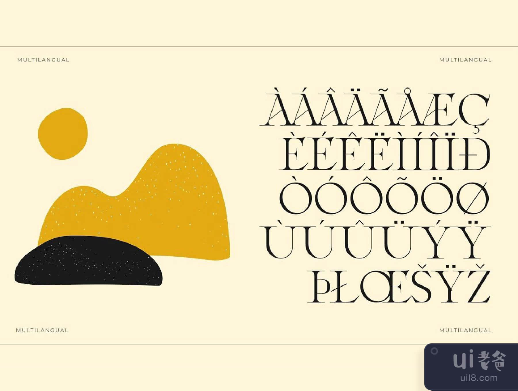 Laxura - 雄伟的字体 (Laxura - Majestic Typeface)插图17