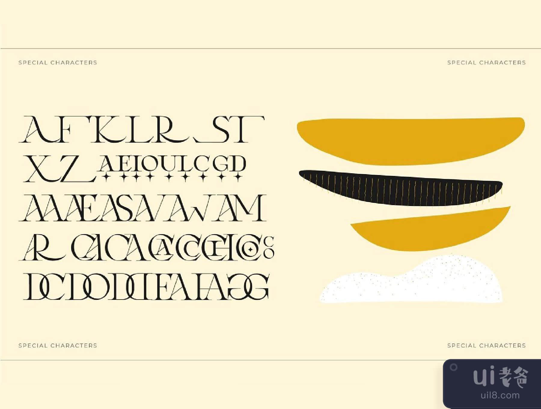 Laxura - 雄伟的字体 (Laxura - Majestic Typeface)插图7