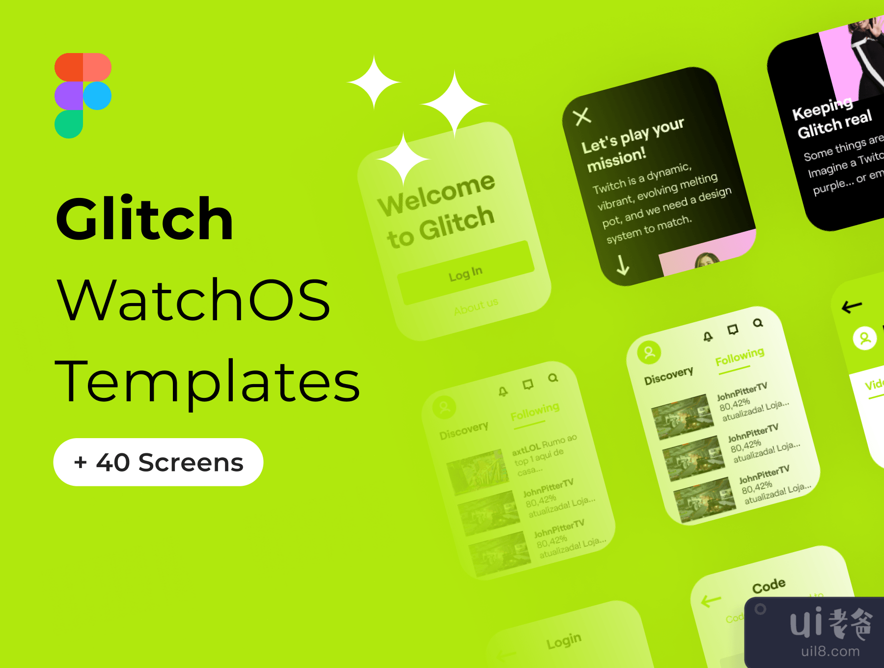 Glitch - WatchOS模板 (Glitch - WatchOS Templates)插图