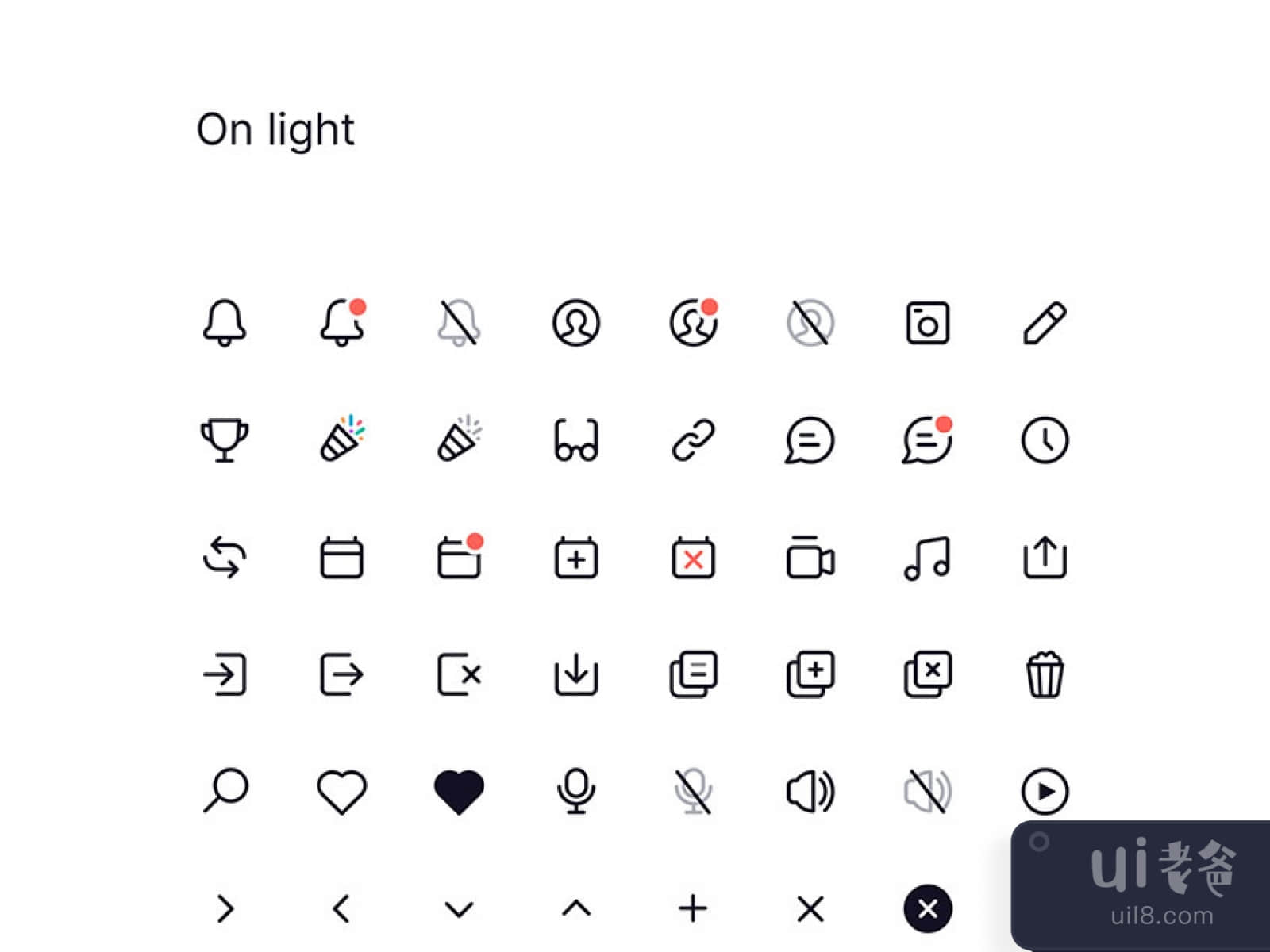 126 Free Clean Icons for Figma and Adobe XD No 1