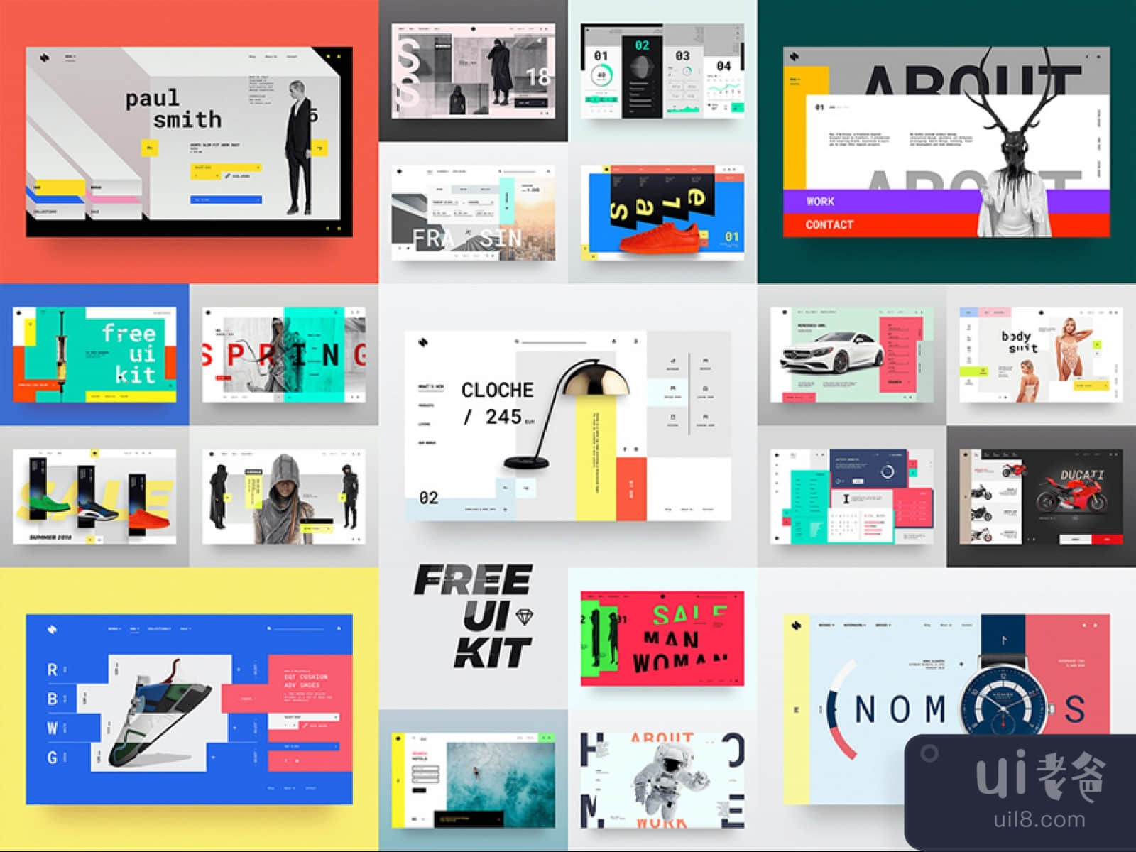 20 Headers Web Design for Figma and Adobe XD No 1