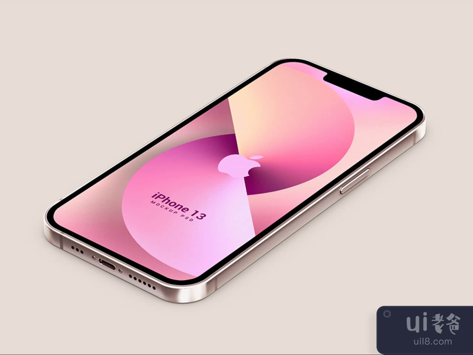 3D iPhone 13 Mockup for Figma and Adobe XD No 1