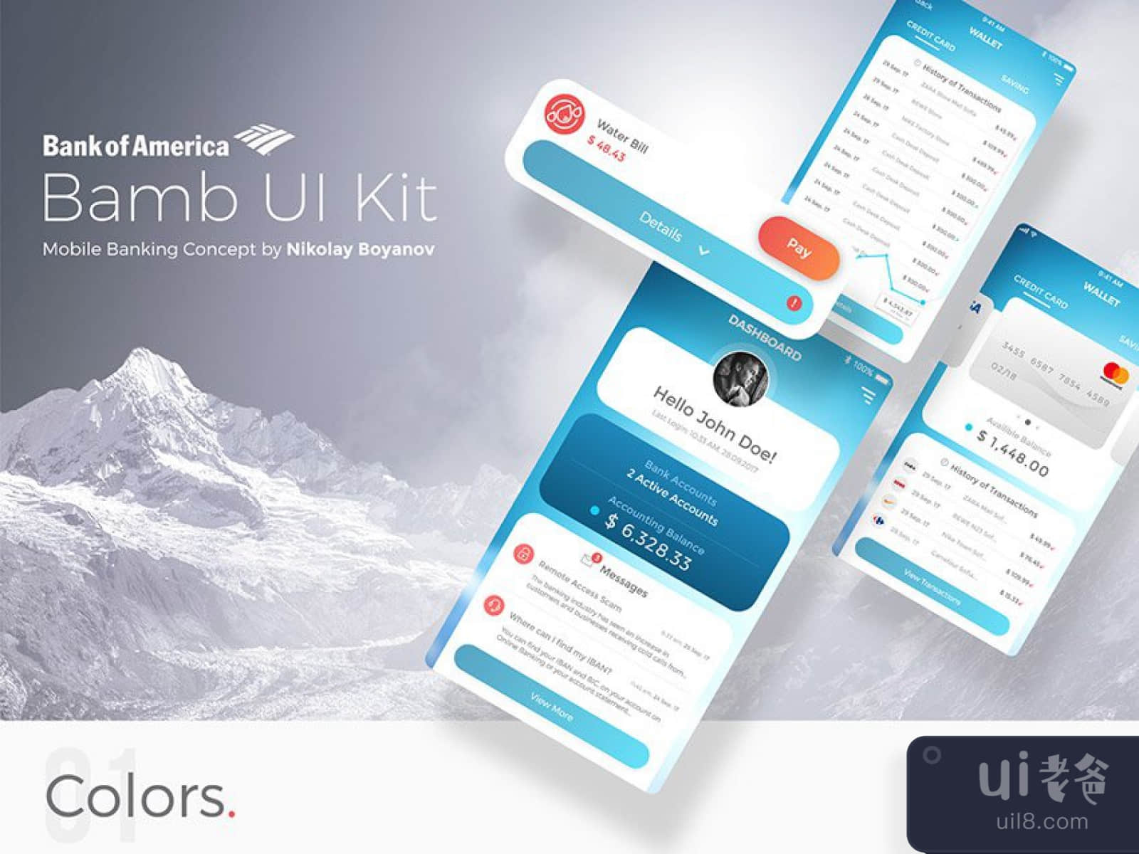 Bamb UI Kit App Design for Figma and Adobe XD No 1