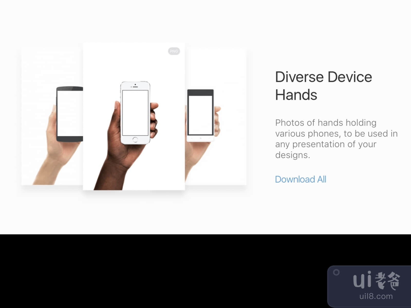 Diverse Device Hands for Figma and Adobe XD No 1