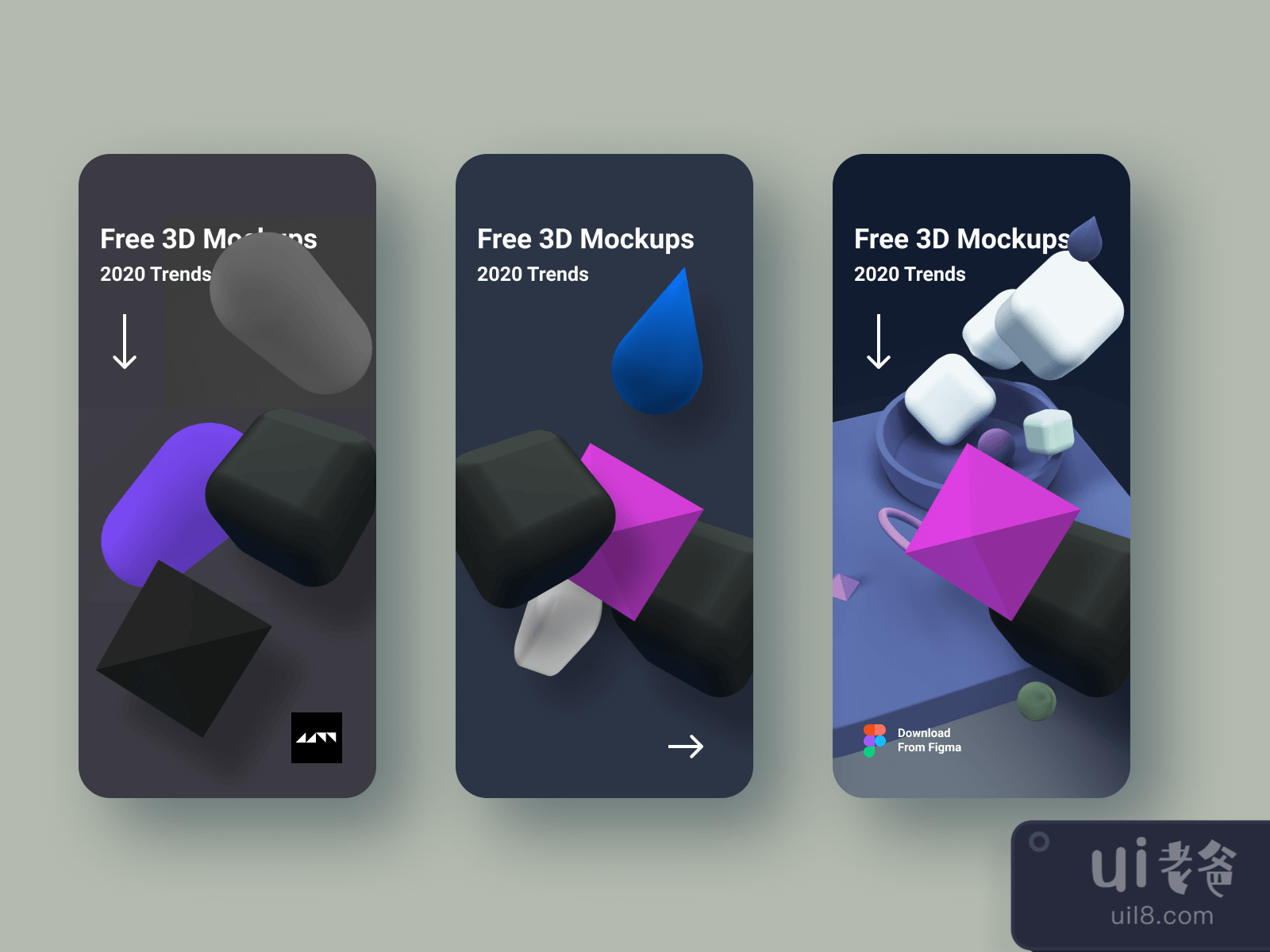 3D Models App for Figma and Adobe XD No 3