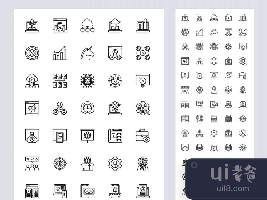 50 Startups and SaaS Free Icons for Figma and Adobe XD No 1