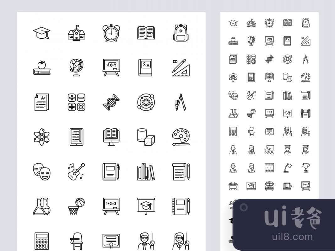 53 Education Free Icons for Figma and Adobe XD No 1