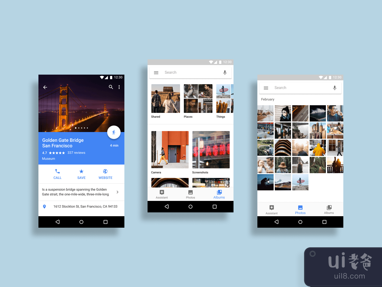 Android 7 Nougat GUI for Figma and Adobe XD No 3