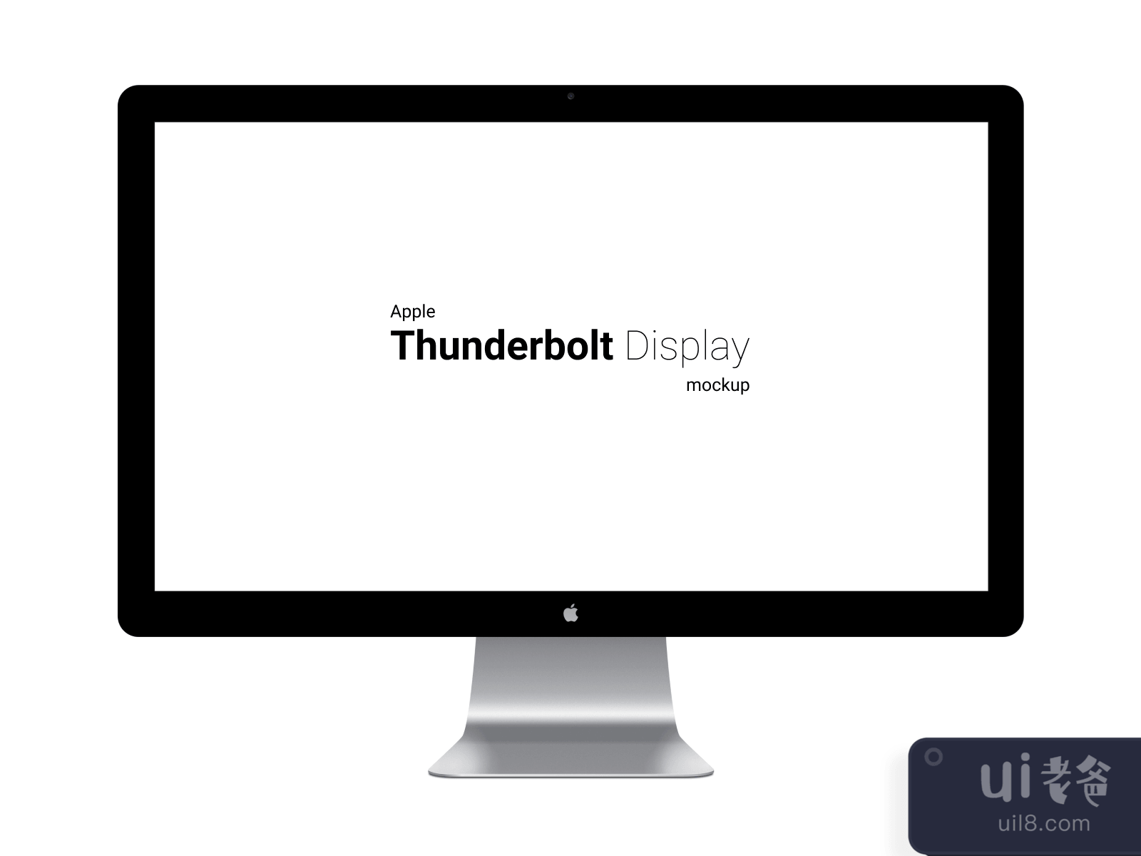 Apple Thunderbolt Display Mockup for Figma and Adobe XD No 2