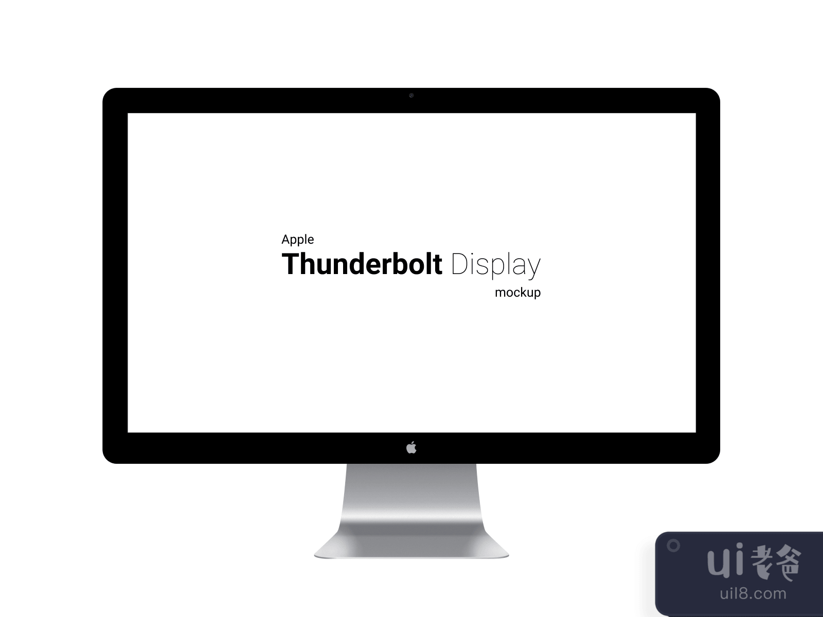 Apple Thunderbolt Display Mockup for Figma and Adobe XD No 3