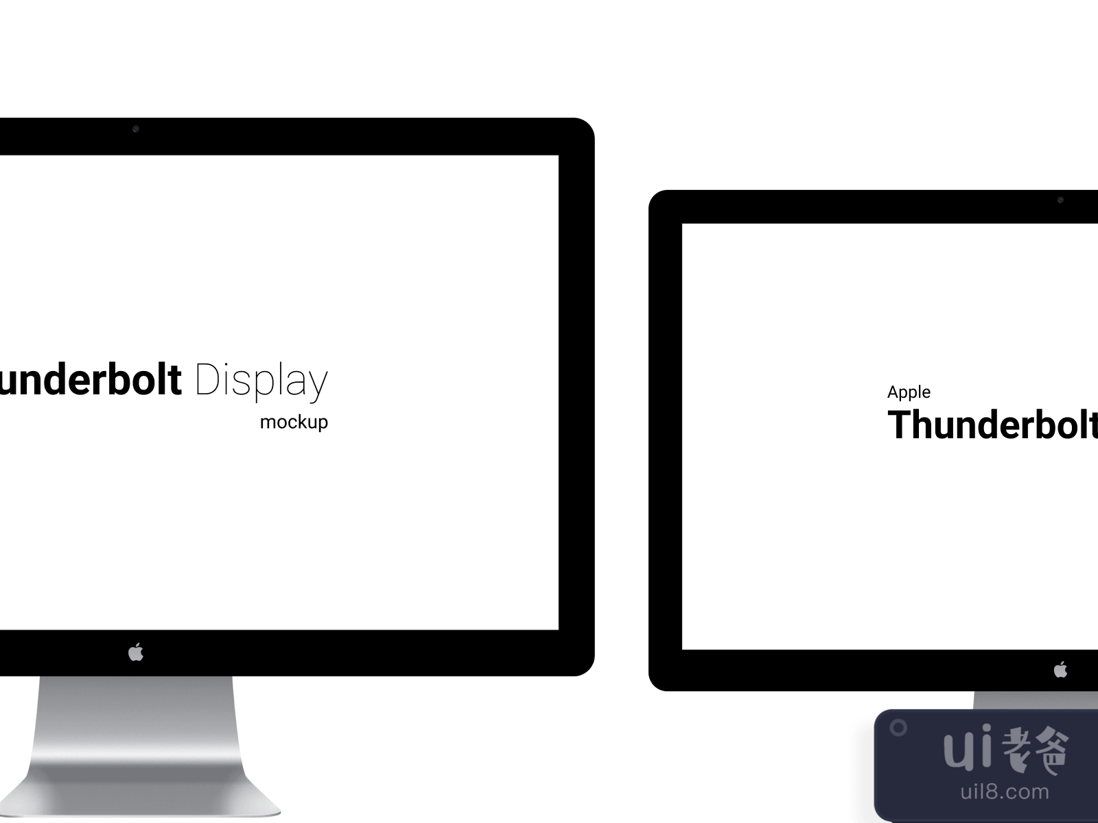 Apple Thunderbolt Display Mockup for Figma and Adobe XD No 4