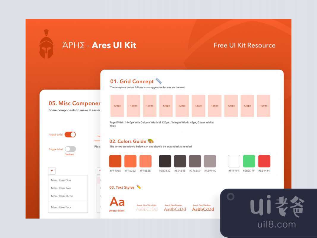 Ares UI Kit for Figma and Adobe XD No 1