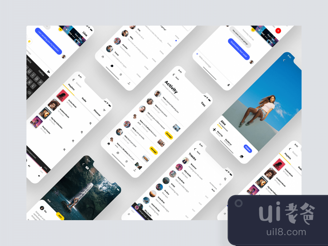 Backpack - UI Kit Free for Adobe XD for Figma and Adobe XD No 1
