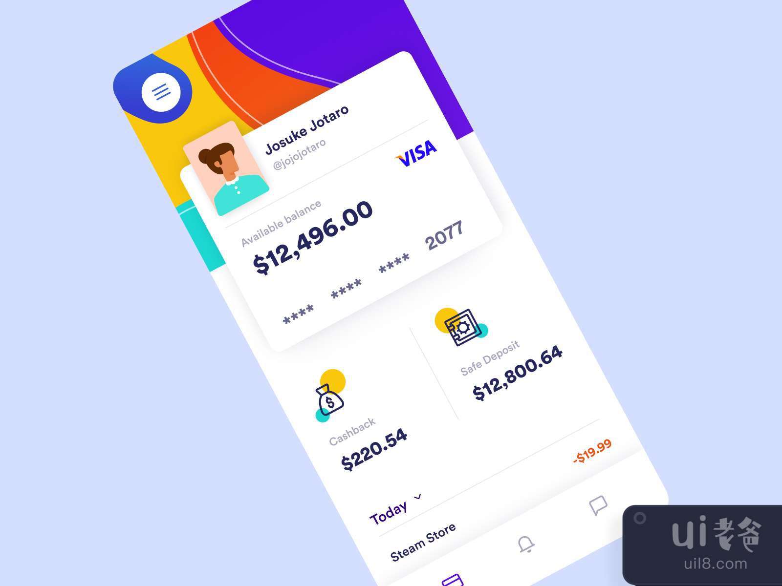 Bank App for Figma and Adobe XD No 3
