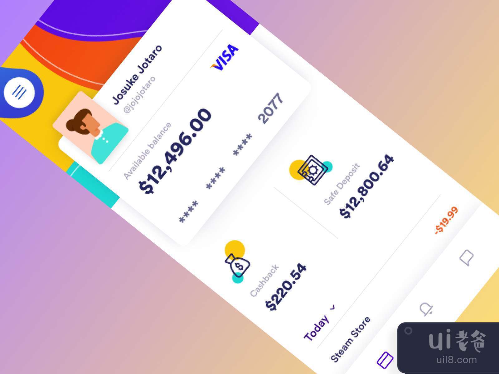 Bank Color App for Figma and Adobe XD No 4