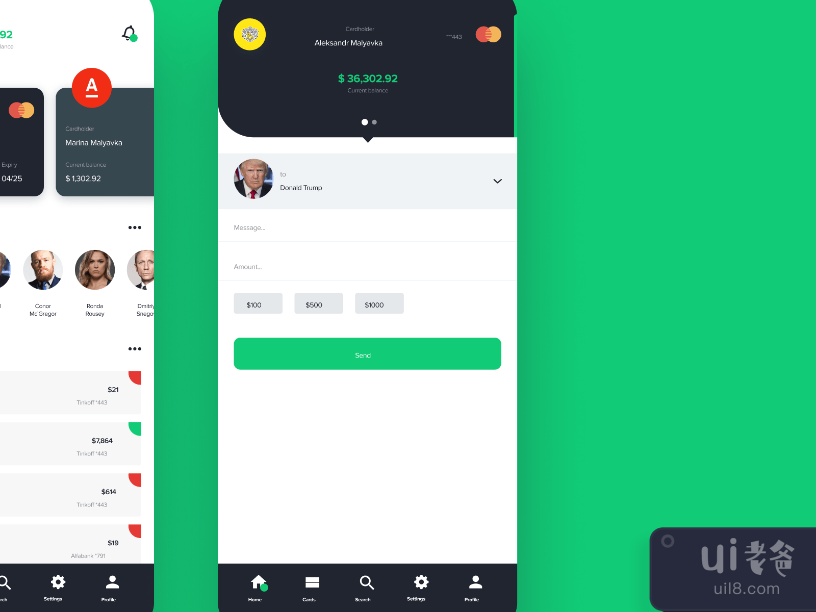 Banking App for Figma and Adobe XD No 4