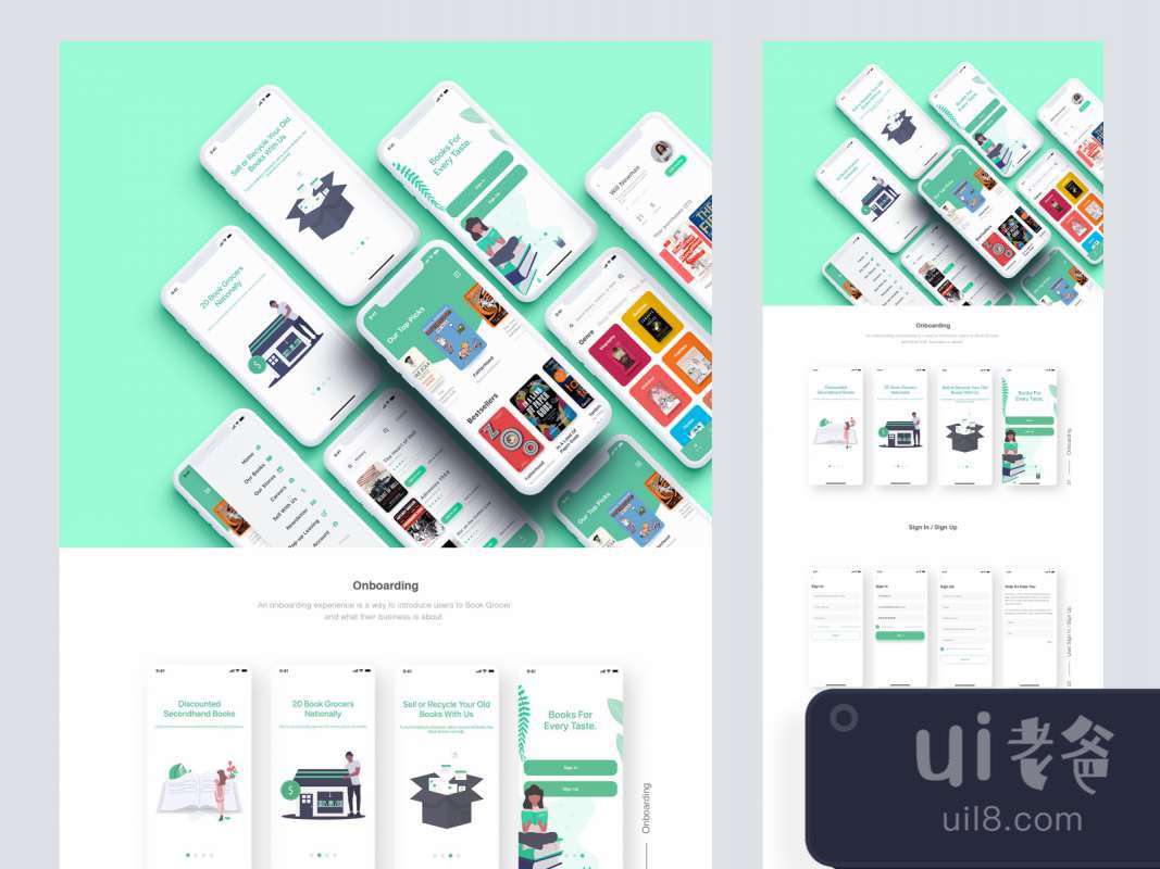 Book Grocer UI Kit for Adobe XD for Figma and Adobe XD No 1