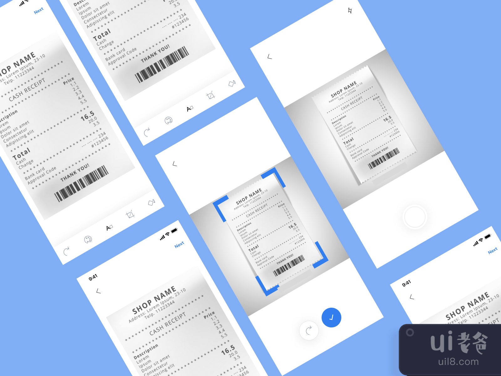 Document Scanner App for Figma and Adobe XD No 3