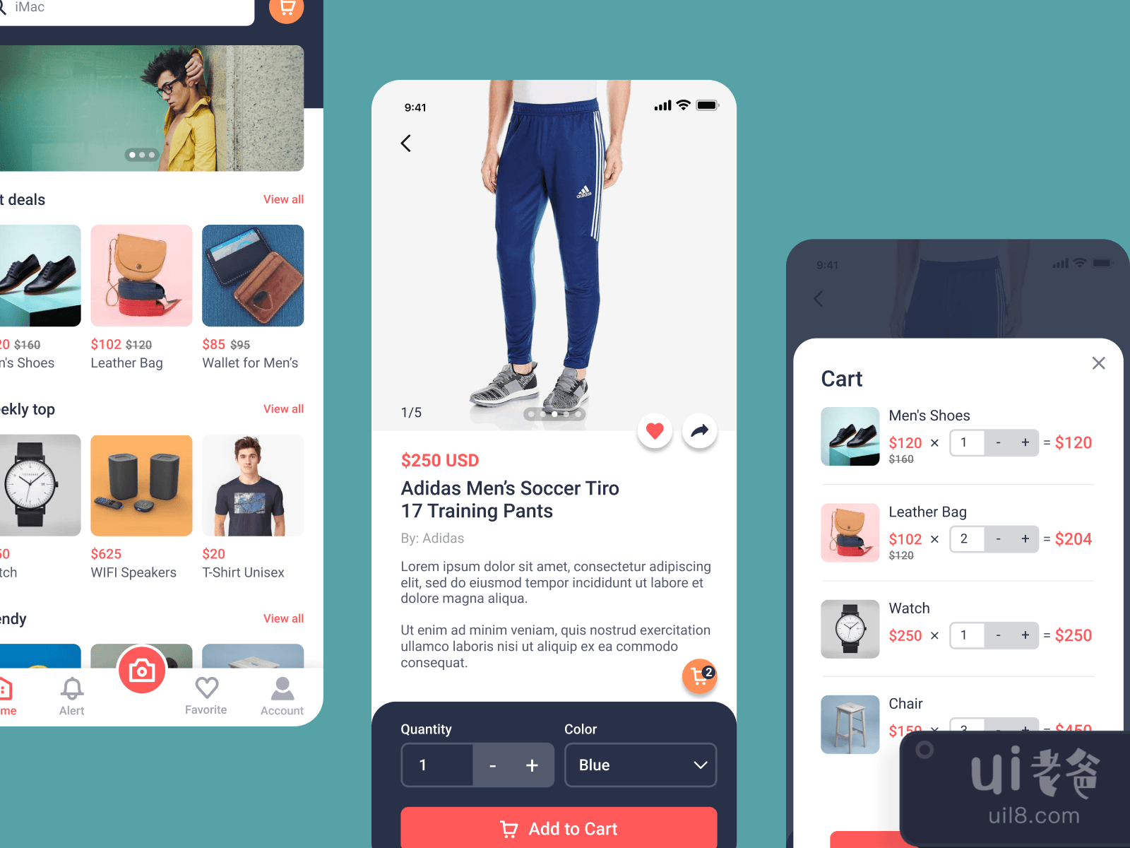 E-commerce App UI for Figma and Adobe XD No 3