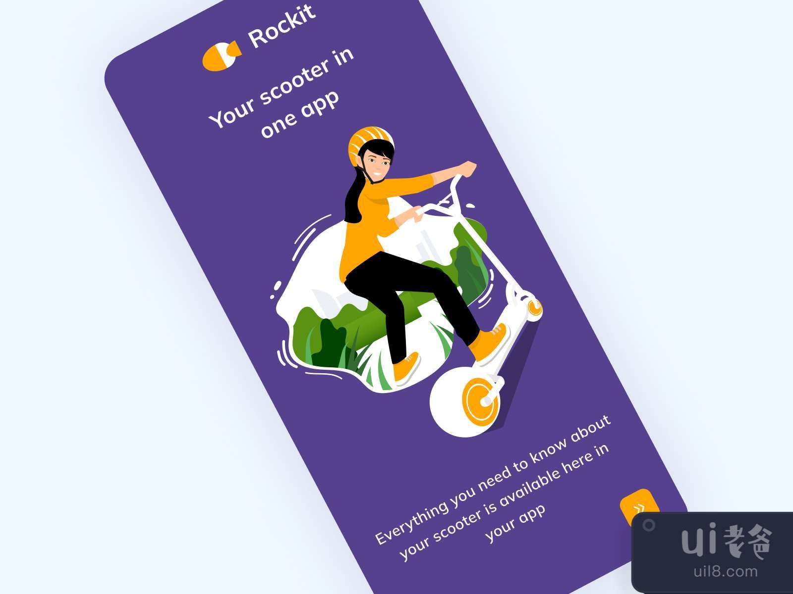 E-Scooter Dashboard App for Figma and Adobe XD No 4