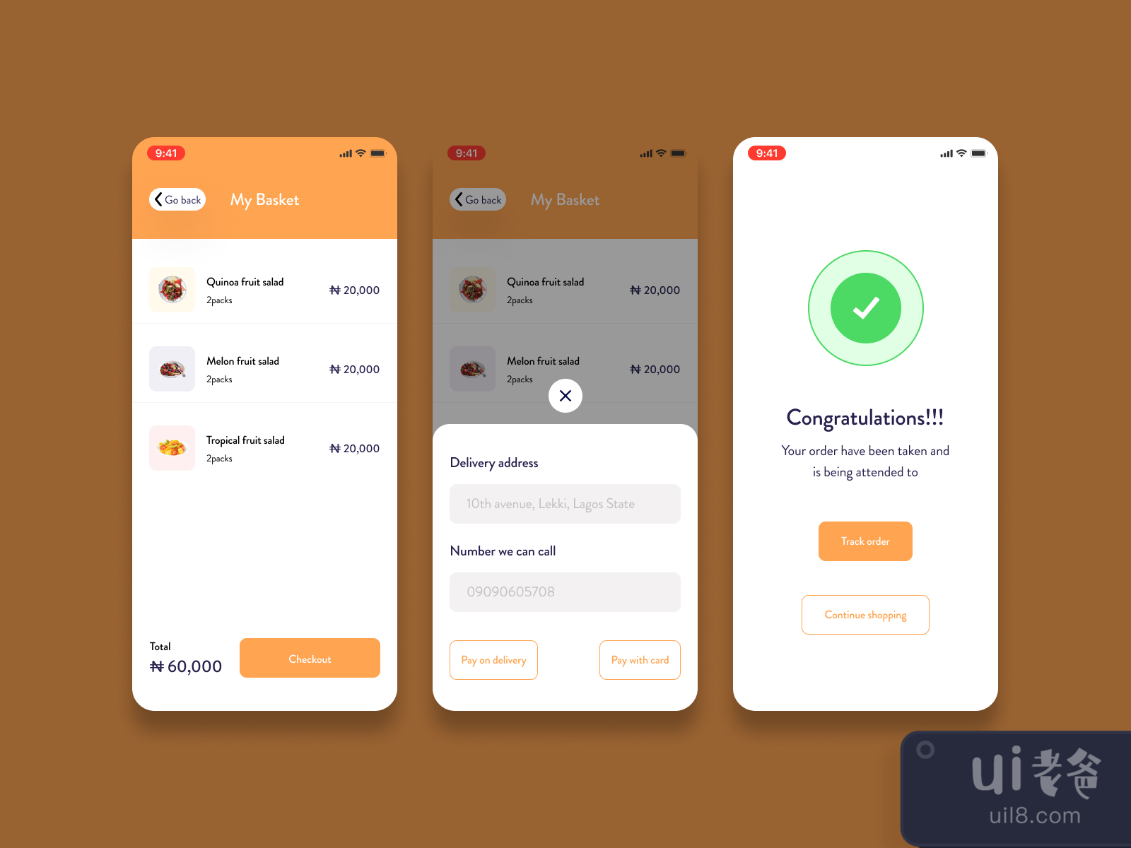 Ecommerce Mobile App for Figma and Adobe XD No 3