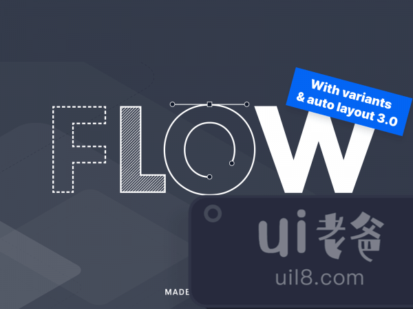 FLOW Wireframe UI Kit for Figma and Adobe XD No 1