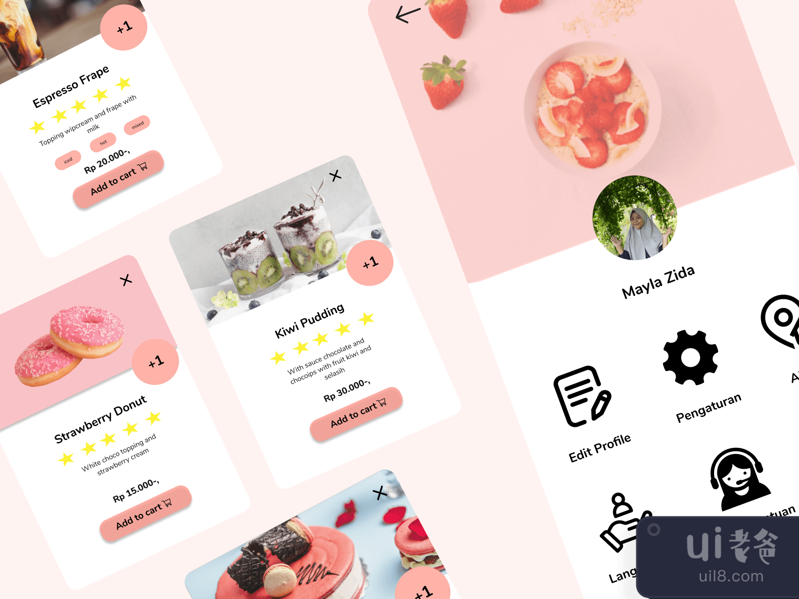 Food Ecommerce Design App for Figma and Adobe XD No 3