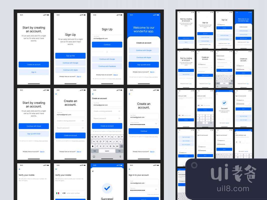 Free iOS 14 Wireframe UI Kit for Adobe XD for Figma and Adobe XD No 1