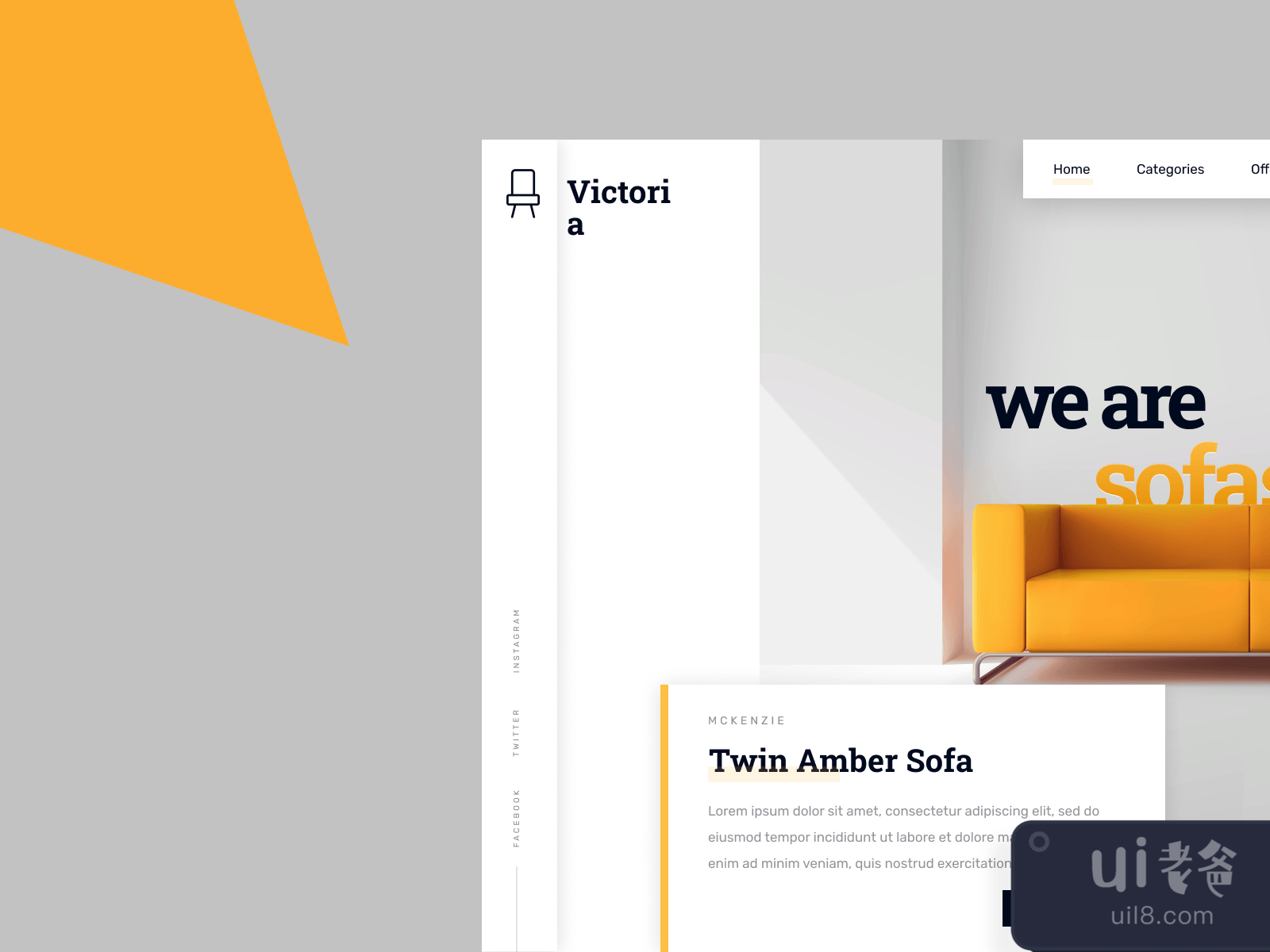 Furniture Ecommerce Shop for Figma and Adobe XD No 2