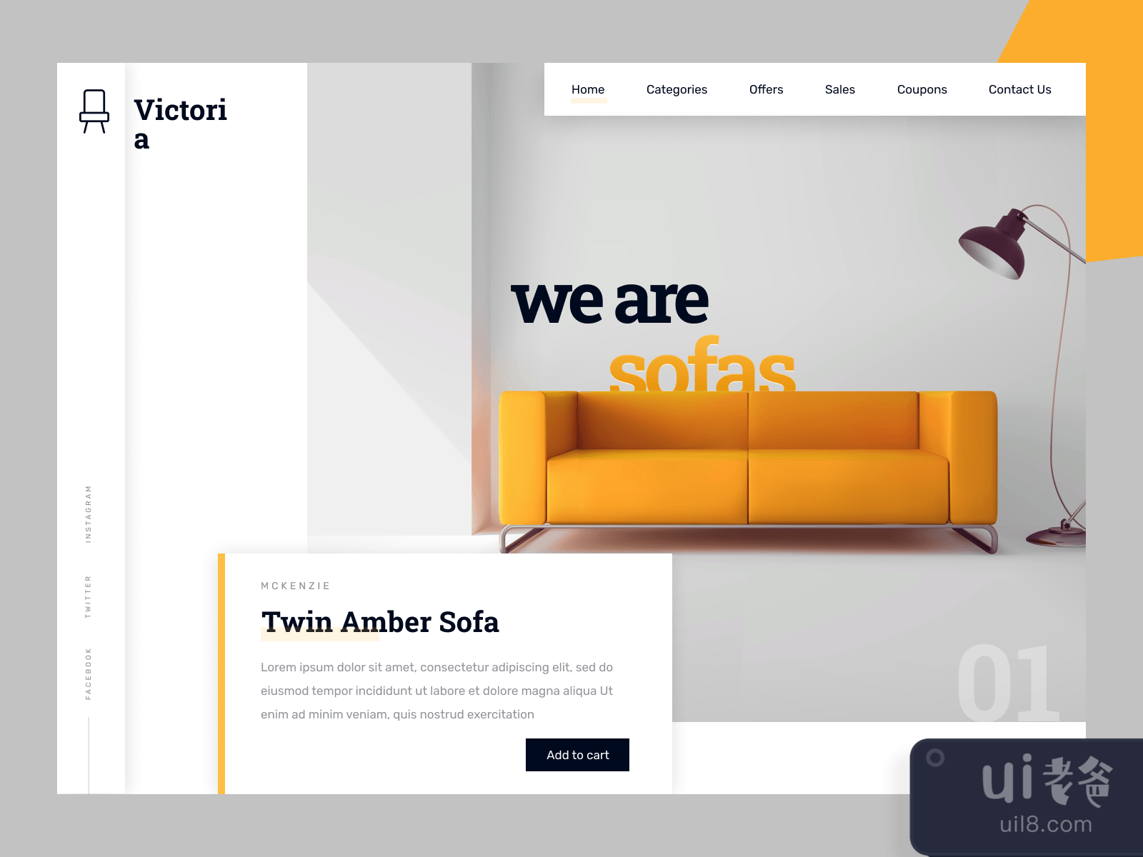 Furniture Ecommerce Shop for Figma and Adobe XD No 3