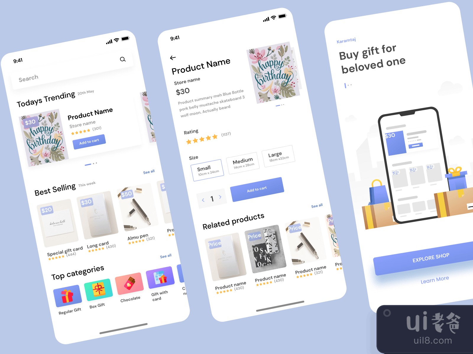 Gift Shop Ui Kit for Figma and Adobe XD No 2
