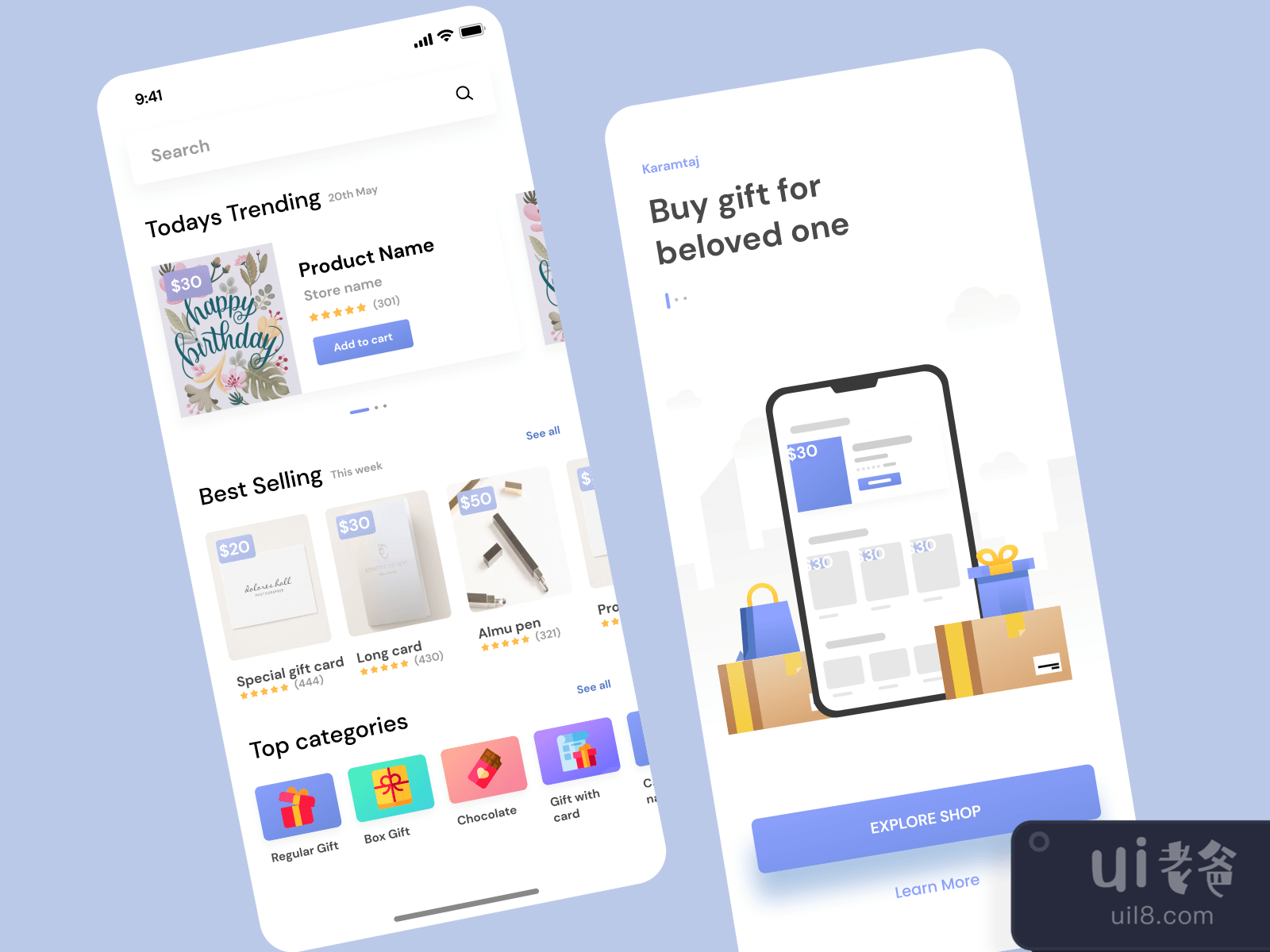 Gift Shop Ui Kit for Figma and Adobe XD No 3