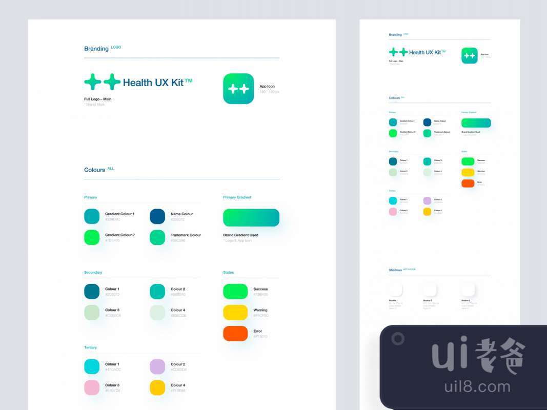 Health Industry Design System UI Kit for Adobe XD for Figma and Adobe XD No 1