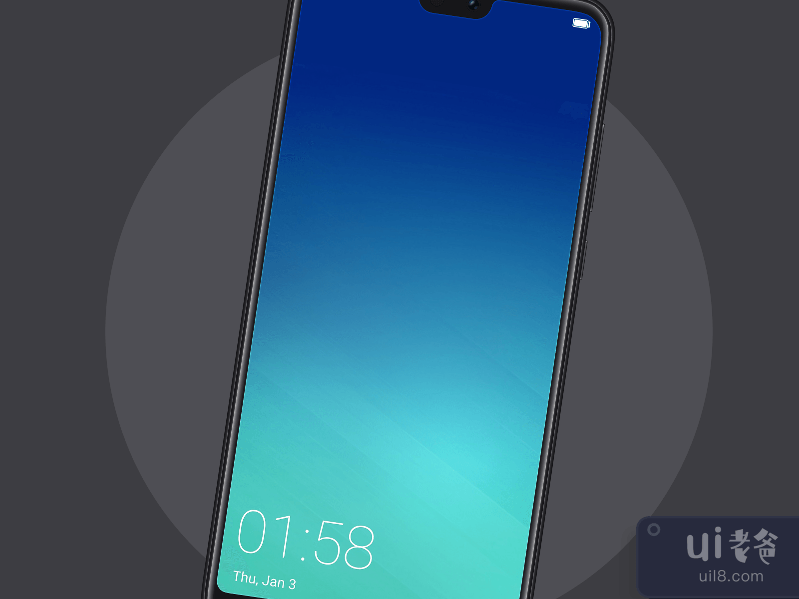 Huawei P20 Pro Realistic Mockup for Figma and Adobe XD No 2