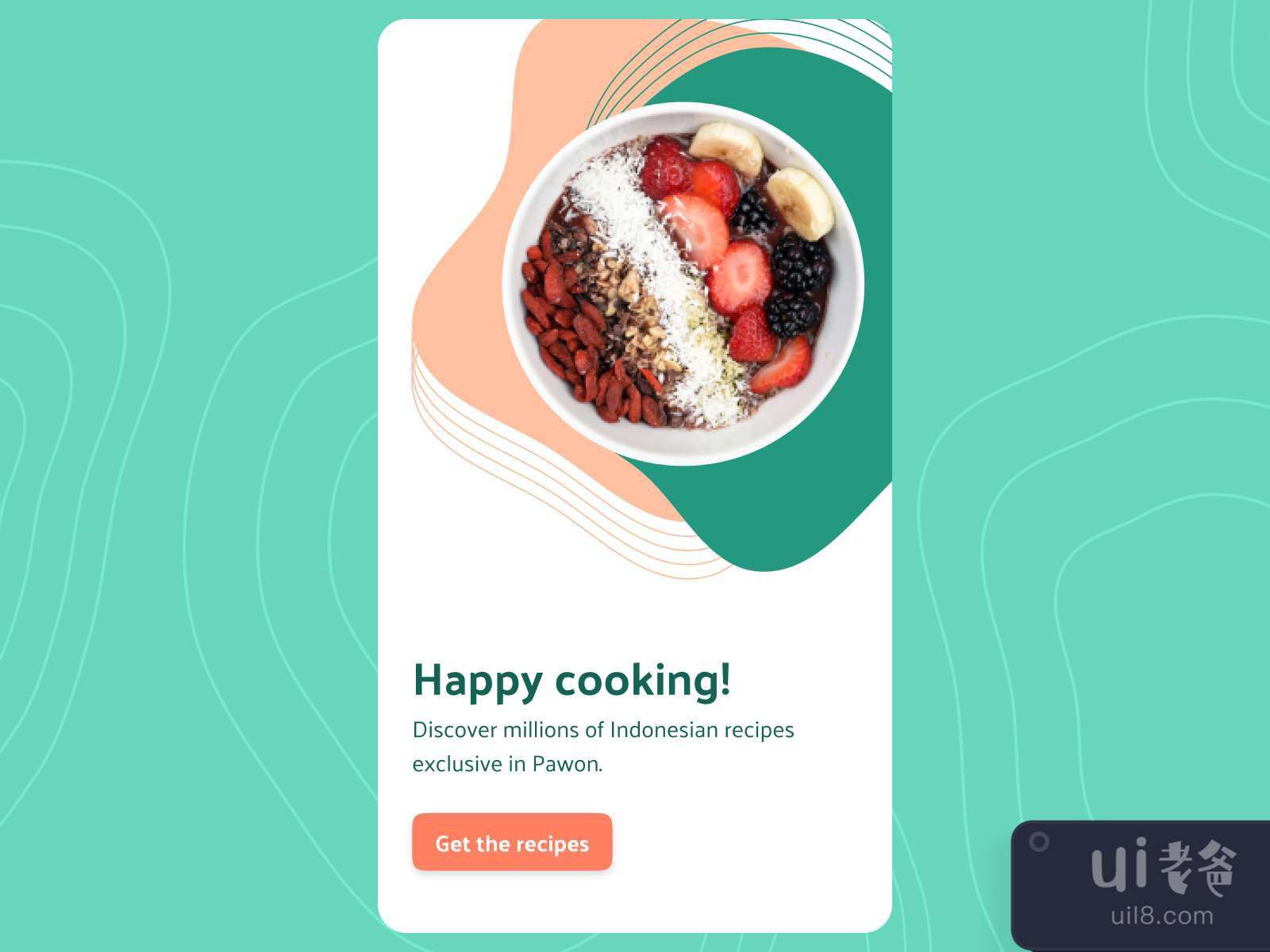 Indonesian Recipe Ideas App for Figma and Adobe XD No 3