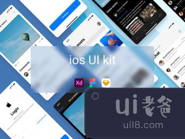 iOS 13 Ui Kit for Figma and Adobe XD No 1