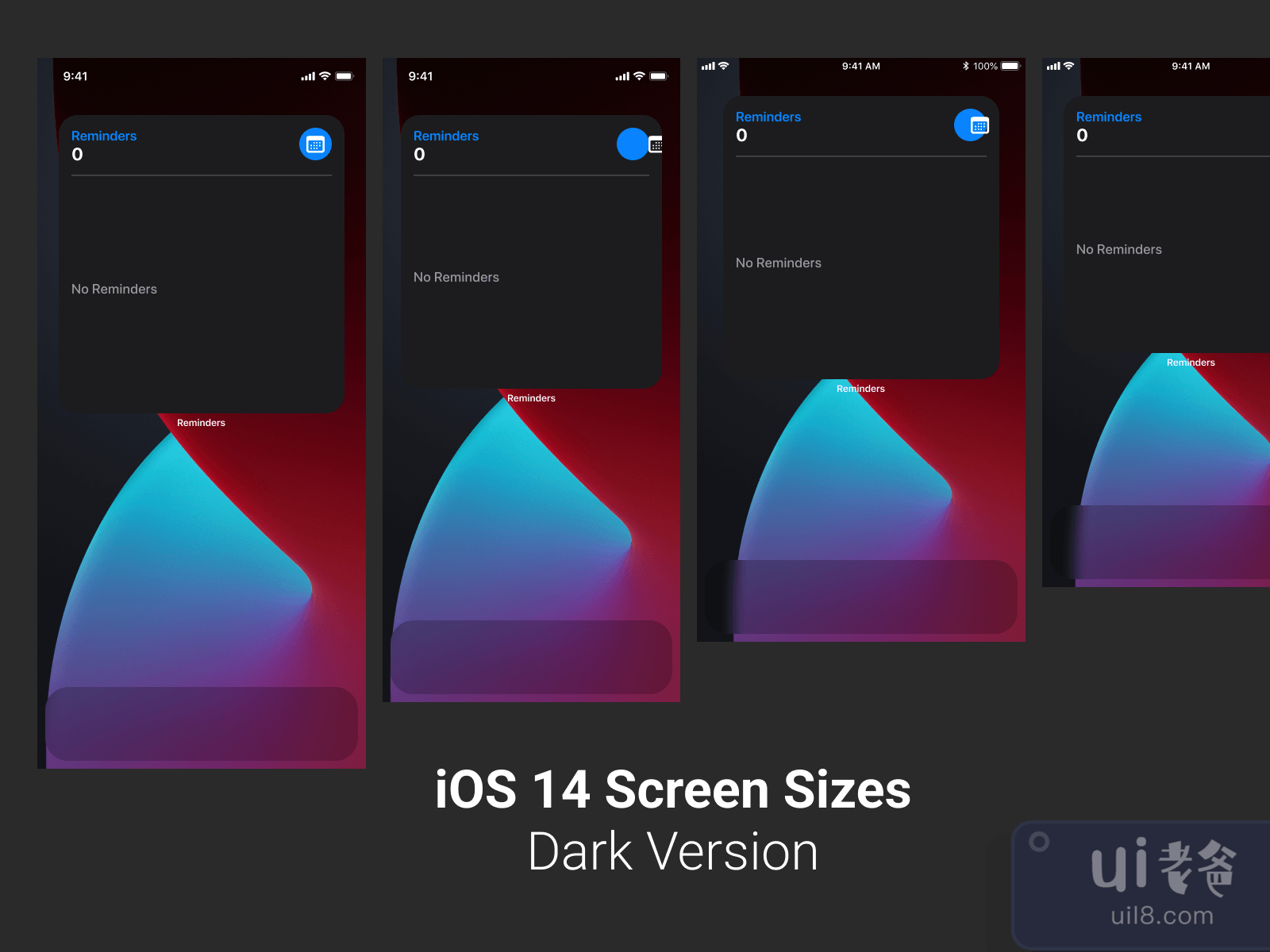 iOS 14 Screen Sizes for Figma and Adobe XD No 4